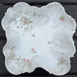 Vintage Krautheim Bavaria Germany Ceramic Hand Painted Soup Serving Bread Dish